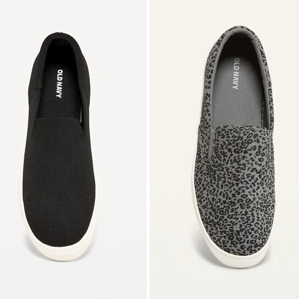 Old Navy Women's Black and Gray Sneakers